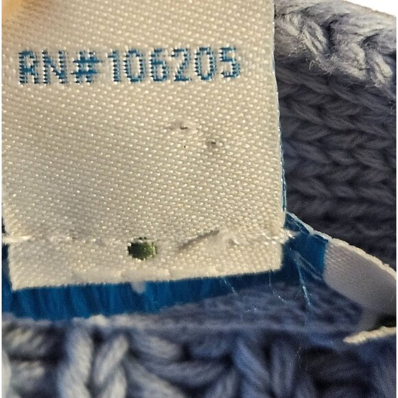 Sundance Women Chunky Knit Cardigan Blue M Crochet Boho Cottagecore Quiet Luxury - Picture 9 of 11